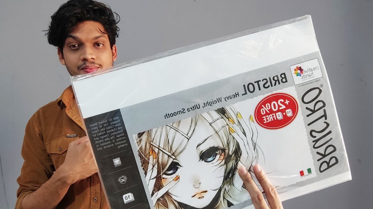 Brustro Artists Bristol Paper 250GSM Ultra Smooth 😍  #REVIEW #Brustro