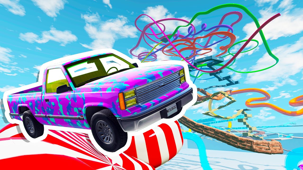 CARKOUR 3 Is Making Us INSANE! Hardest Obstacles Yet! - BeamNG Multiplayer Carkour