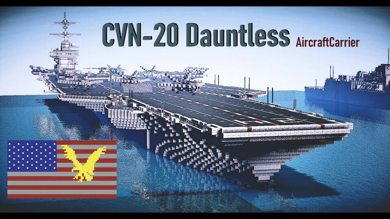 [Minecraft軍事部]初正規空母！アメリバー合衆国海軍空母紹介 + 艦上機紹介　Part2