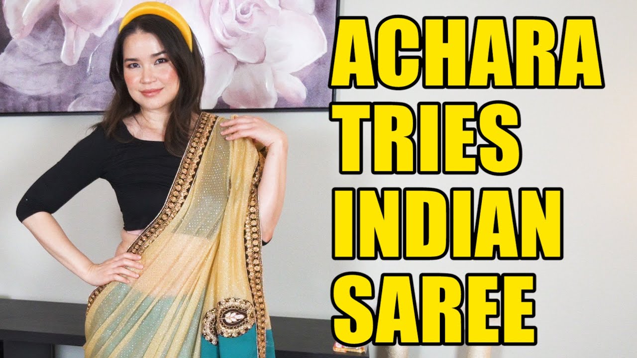 Happy Diwali! | Achara Tries Indian Saree | Vlog #5