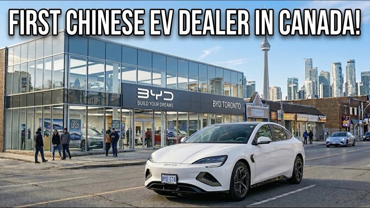 Компания BYD открывает 20 дилерских центров электромобилей в Канаде! Первый уже здесь.