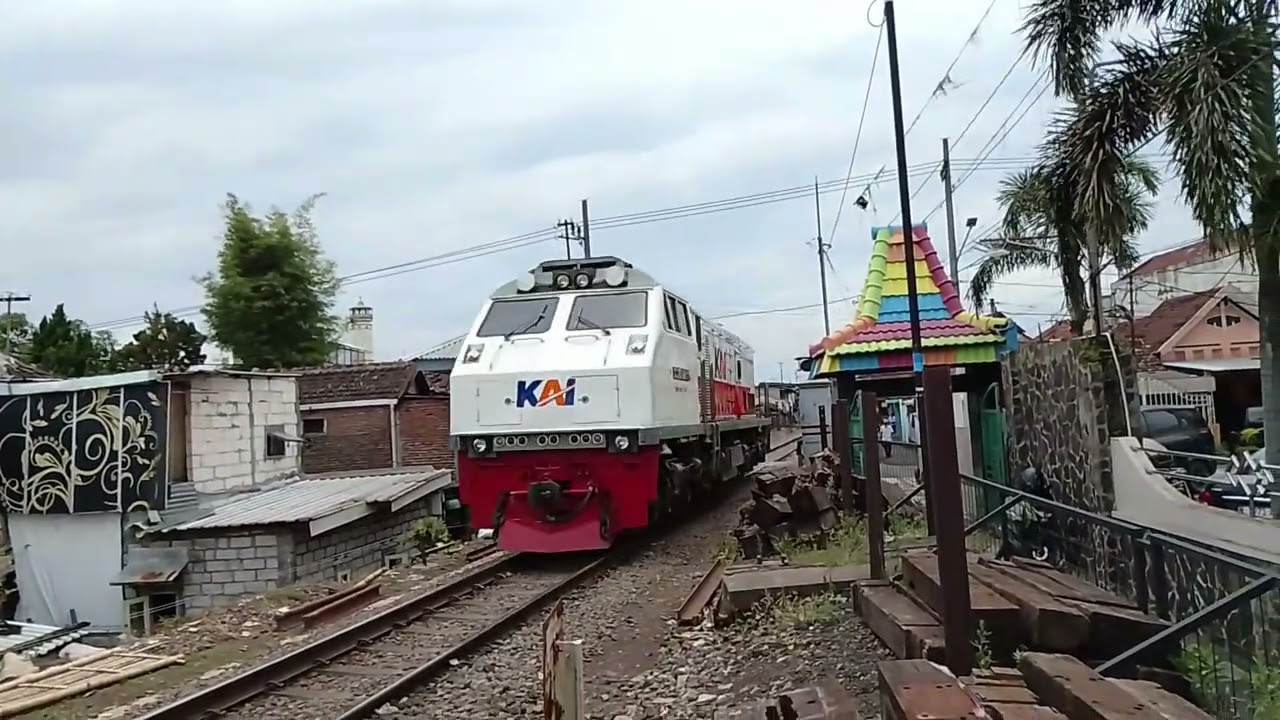 MOMEN JARANG DAN LANGKAH KERETA API CL DHOHO DITARIK LOKOMOTIF CC 206 ! TIDAK SEPERTI BIASA NYA  ?? 