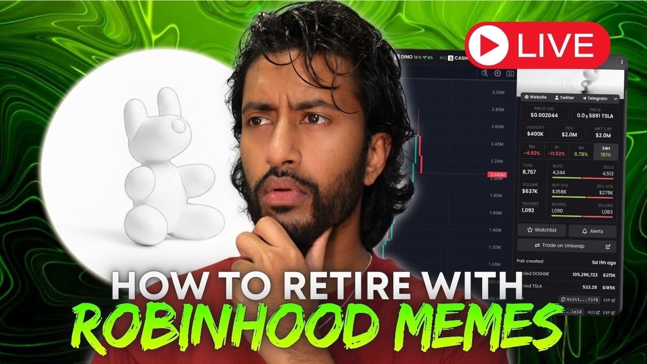🚨 Мем-коины с Robinhood, которые я покупаю прямо сейчас, с огромным потенциалом...