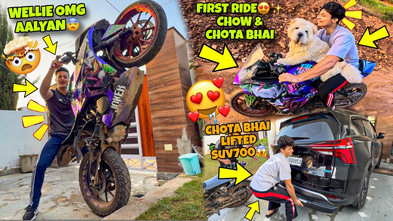 My Pet First Ride with Chota bhai😍❤️ | Chow Bite Kid Crying🫣 |  My Family Vlogs 
