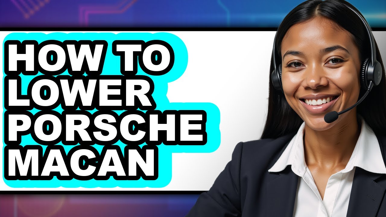 How To Lower Porsche Macan (Easy Method)
