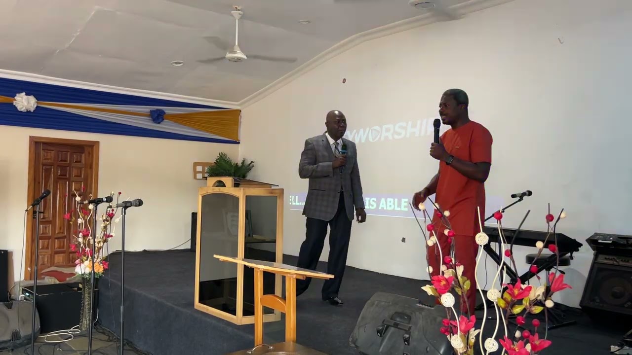Reverend Maxwell Mensah Preaching God is Able UPCI ￼Abeka Ghana 