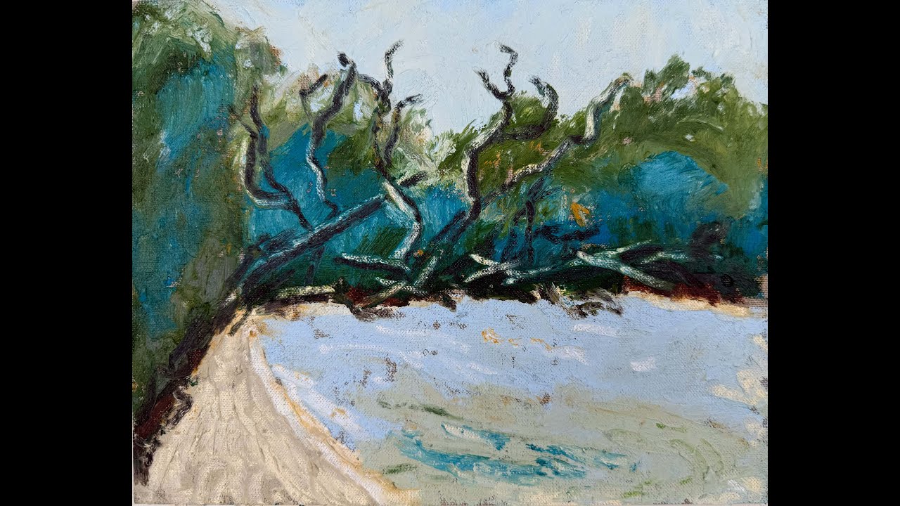 How to use R&F drawing oils. Painting demo.