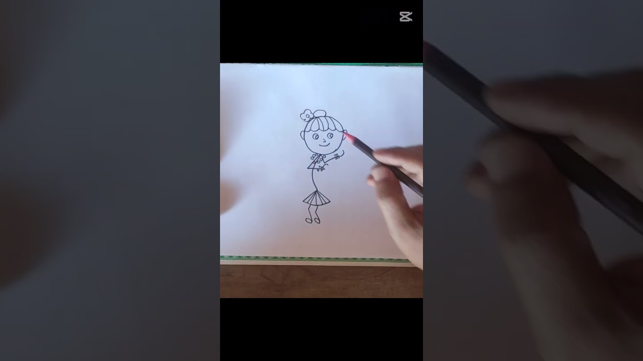 #Easy Drawing For Kids#dancer#girl#သင်္ကြန် 