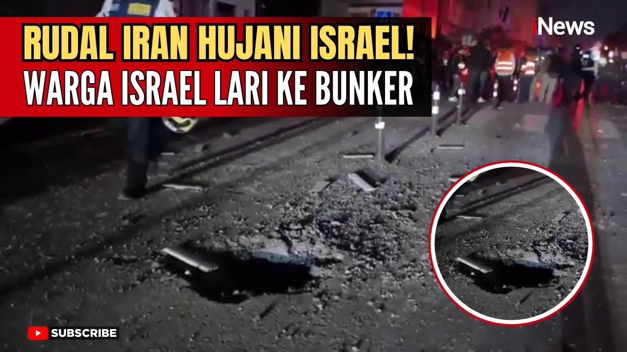 BREAKING NEWS! Rudal Iran Hujani Tel Aviv, Warga Israel Berlarian ke Bunker | iNews Terkini