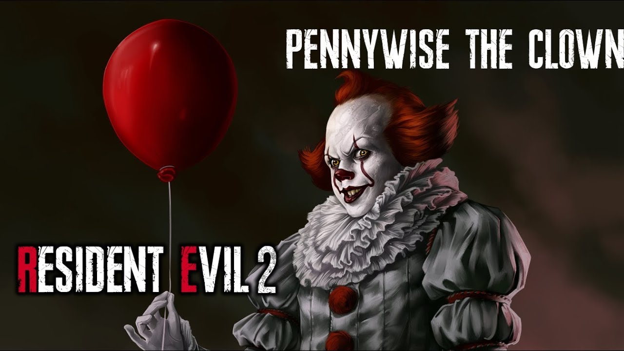 Pennywise the Clown from IT invades Raccoon City - RE2 Remake MOD