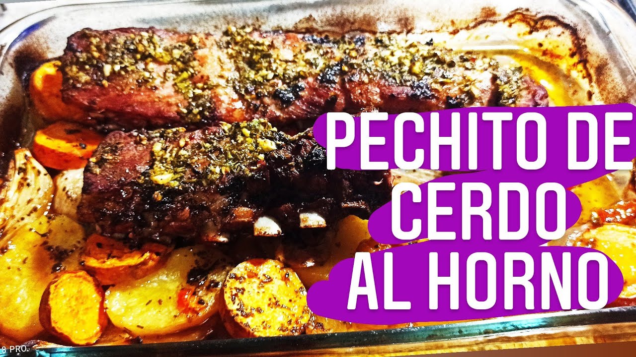 como hacer ‼️🐷COSTILLA de CERDO al HORNO con PATATAS facil y rapido DELICIOSO!!!✅
