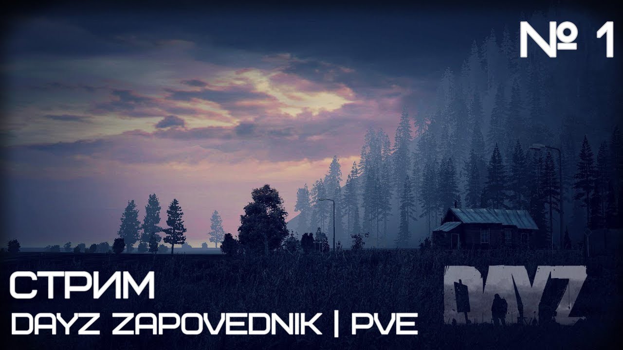 Стрим DayZ  DayZ Zapovednik | PVE  Смотрим сервер  № 1