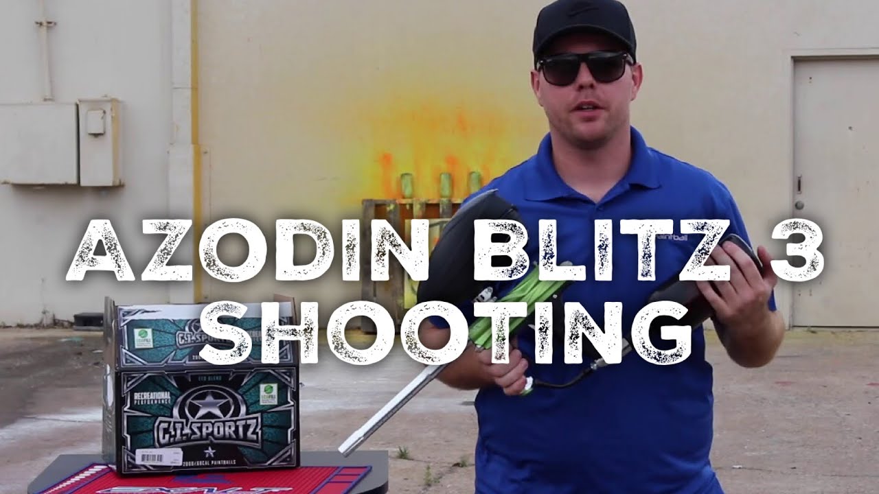 Azodin Blitz 4 Shooting [Ramping Mode] - Pro Edge Paintball Houston, TX