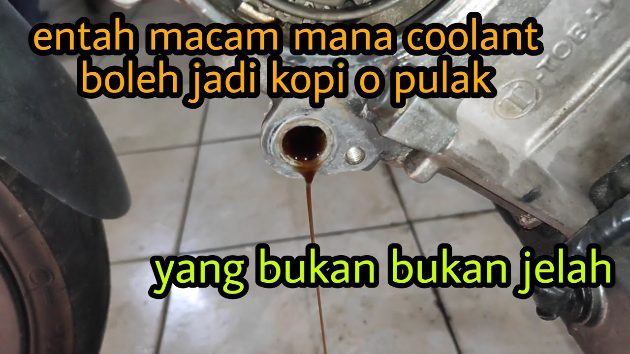lain macam motor kali ni.. pakai coolant kopi o..