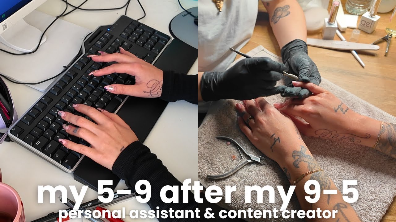 my 5-9 after my 9-5, WFH edition...part time content creator & personal assistant, chatty vlog