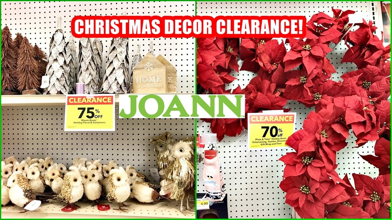 JOANN FABRICS CHRISTMAS DECOR CLEARANCE SHOP WITH ME 2021