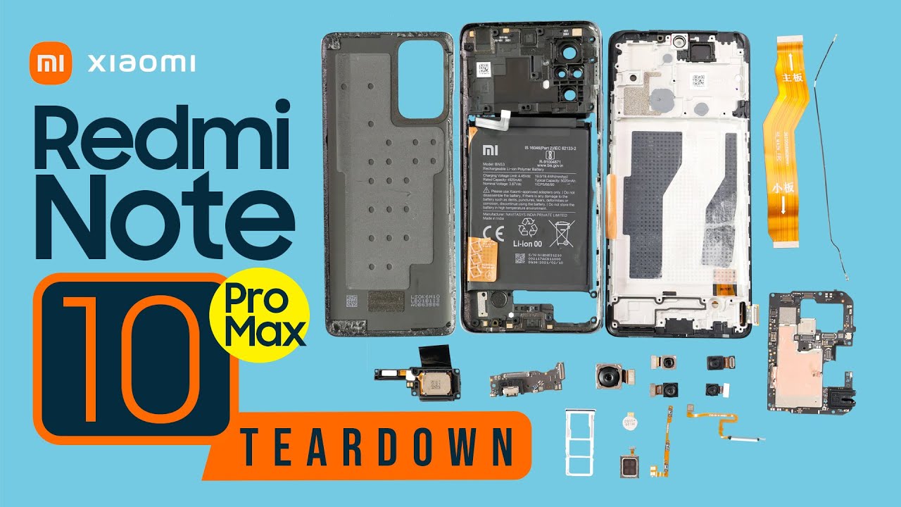Разборка Xiaomi Redmi Note 10 Pro MAX | Замена экрана 1