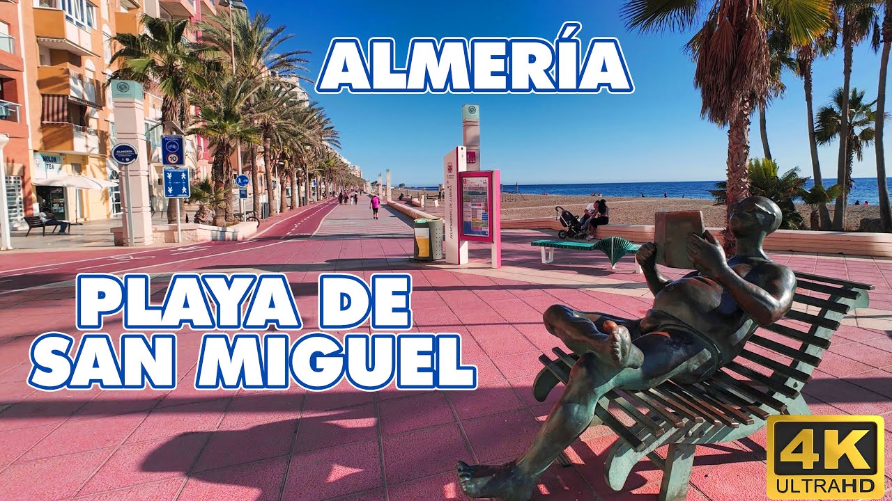 Almería - Playa de San Miguel | Peaceful Promenade Walk in Andalucia, Spain!