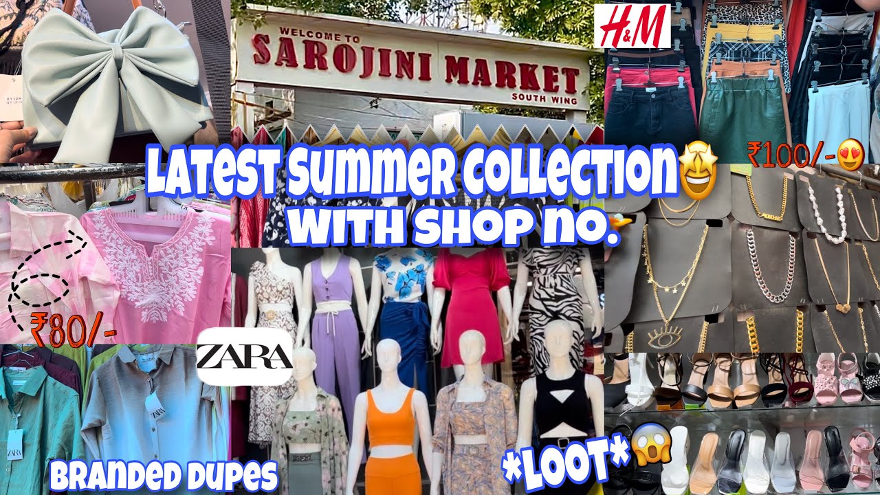 Sarojini Nagar Monday Market | Latest Summer Collection With Shop Number 🤩✨