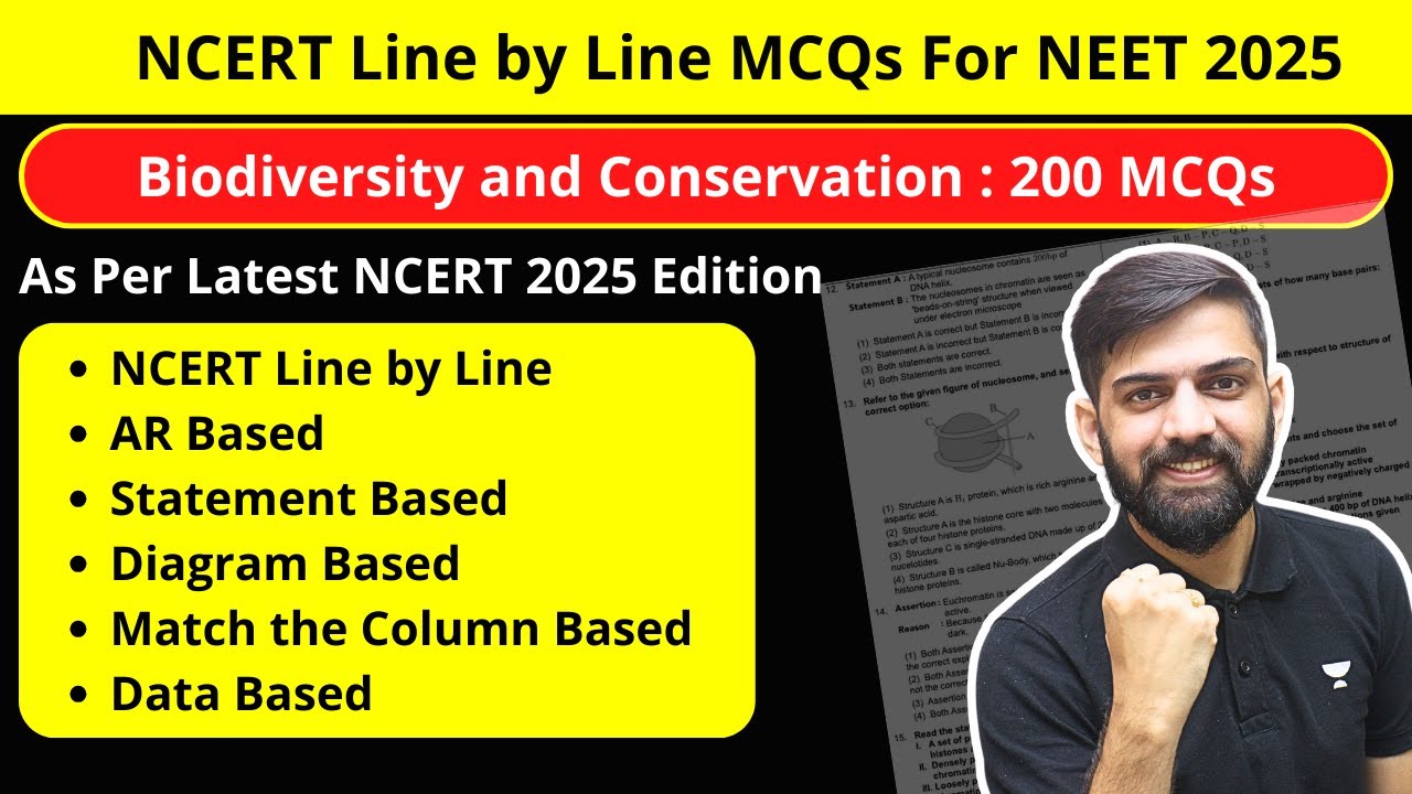 Biodiversity and Conservation  - Top 200+ MCQs NEET 2025 | Brahmamuhurta Series NEET 2025