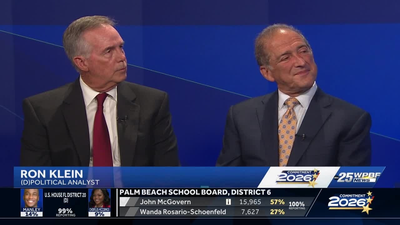 WPBF 25 News political analysts discuss 2026 Florida primary election results