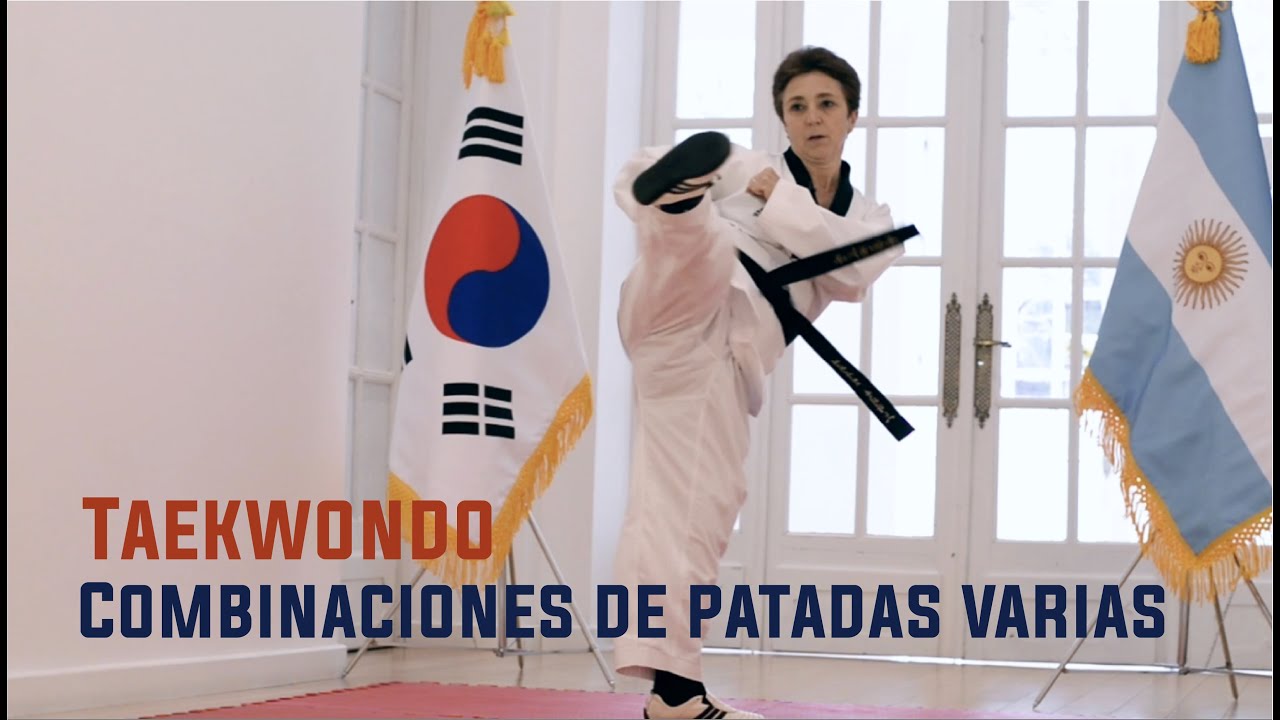 Clase de Taekwondo - Combinaciones de patadas