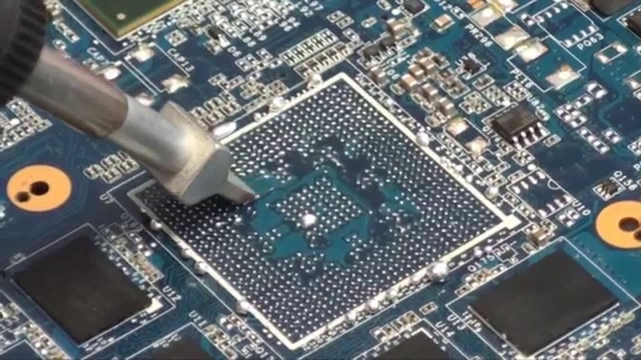 Mainboard Reparatur - Grafikchip-Tausch mit BGA-Maschine