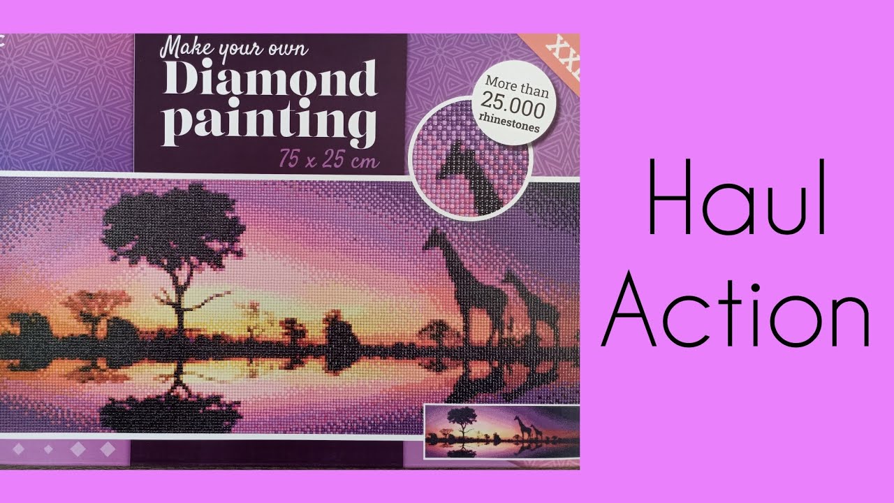 Mon retour ..  et #haul #action #diamondpainting