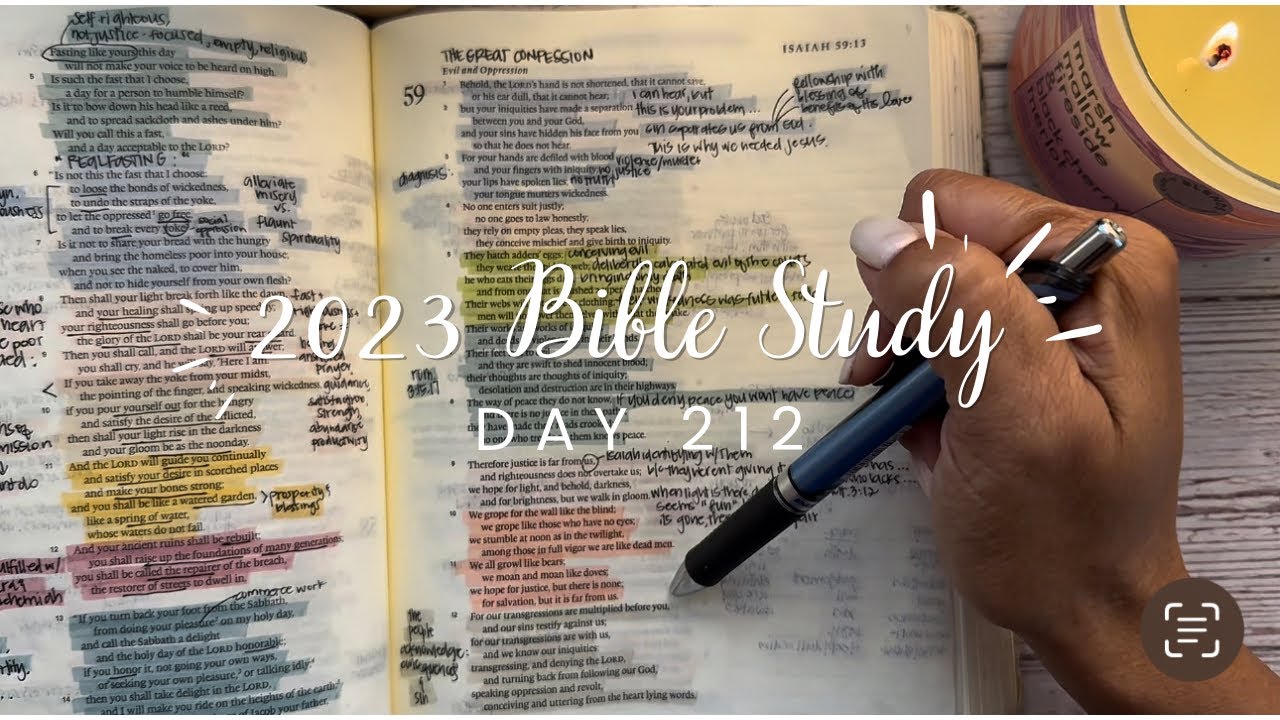 Study the Bible in One Year: Day 212 Isaiah 59-63 | bible study for beginners