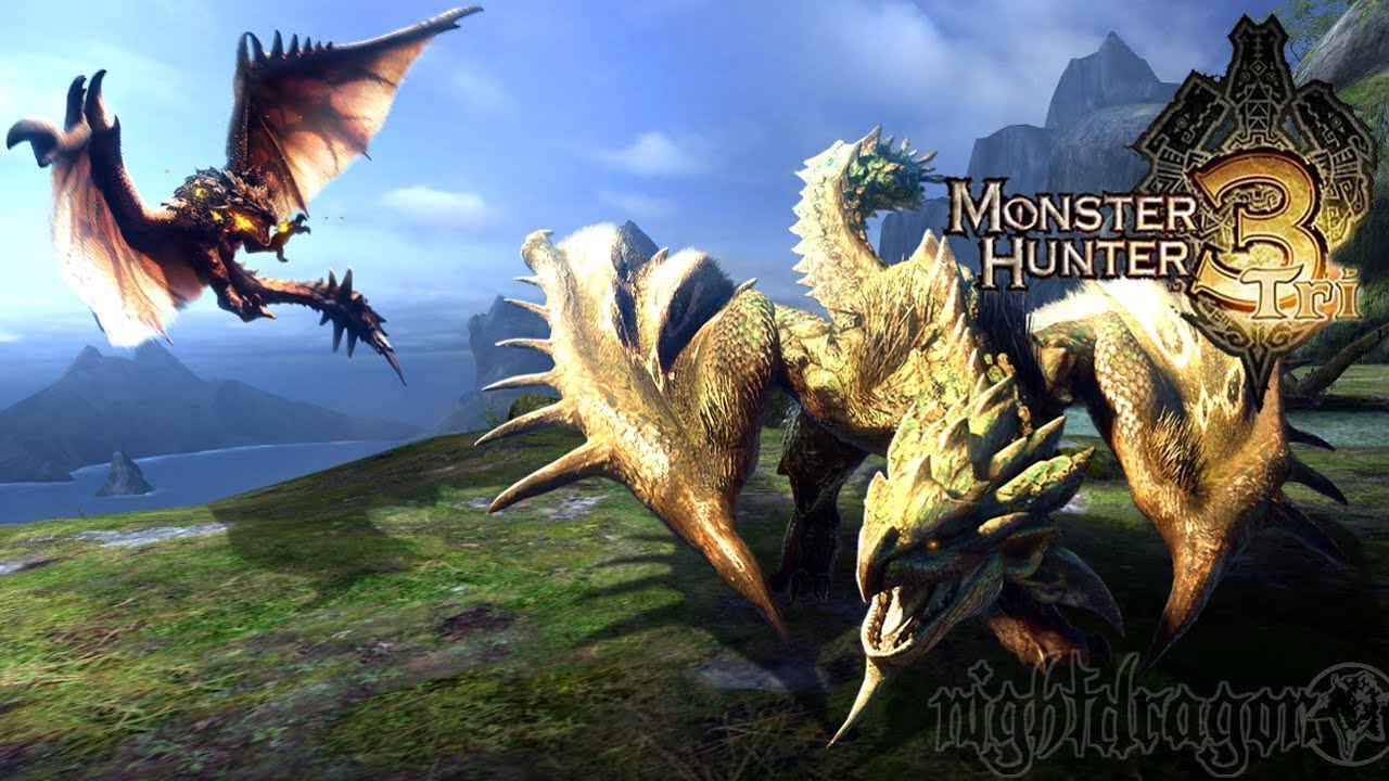 Monster Hunter Tri (Wii) Online - Rathian and Rathalos