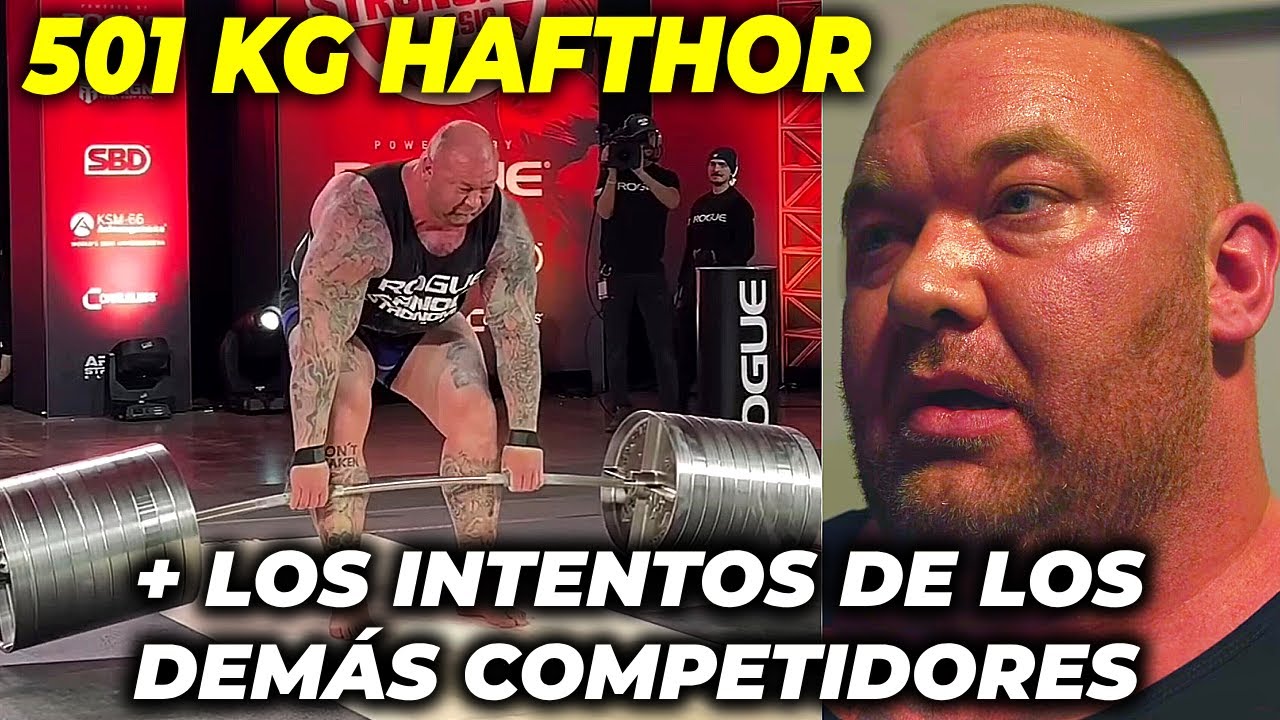 HAFTHOR 501 KG de PESO MUERTO ¿VENDE HUMO? ARNOLD STRONGMAN