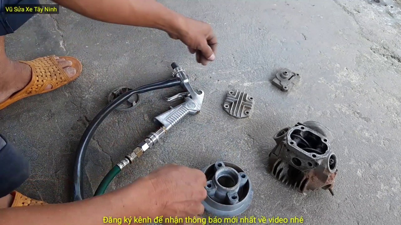 Tes Súng Phun Cát Đầu Bò Xe Máy