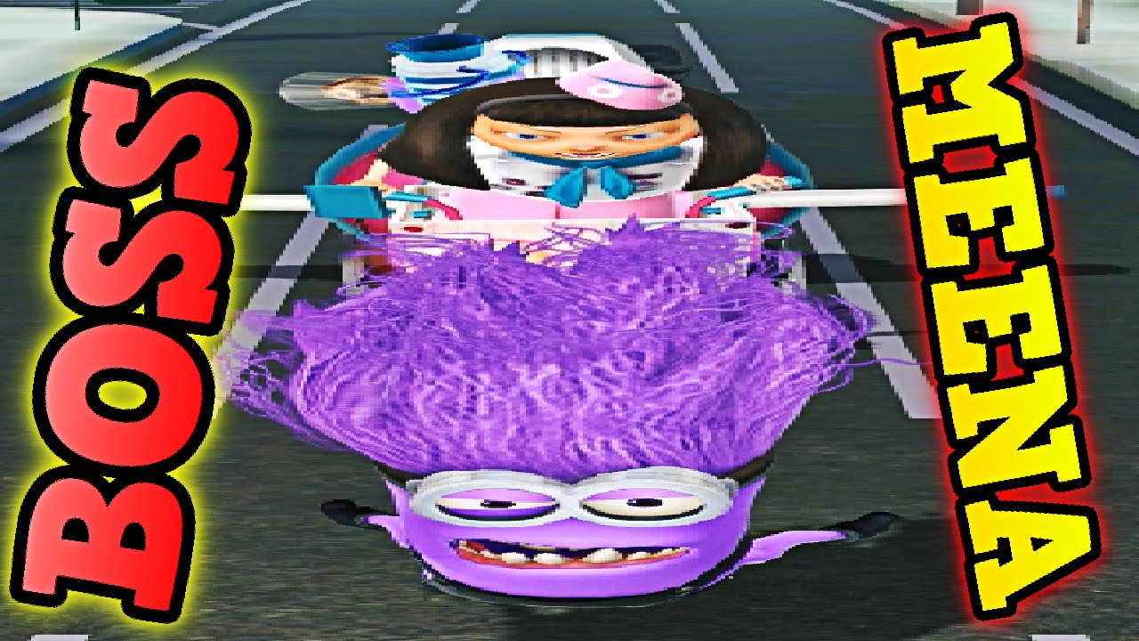 Despicable me 2: Minion Rush Field Sports Beat Meena Angry Minion Fight Boss Meena