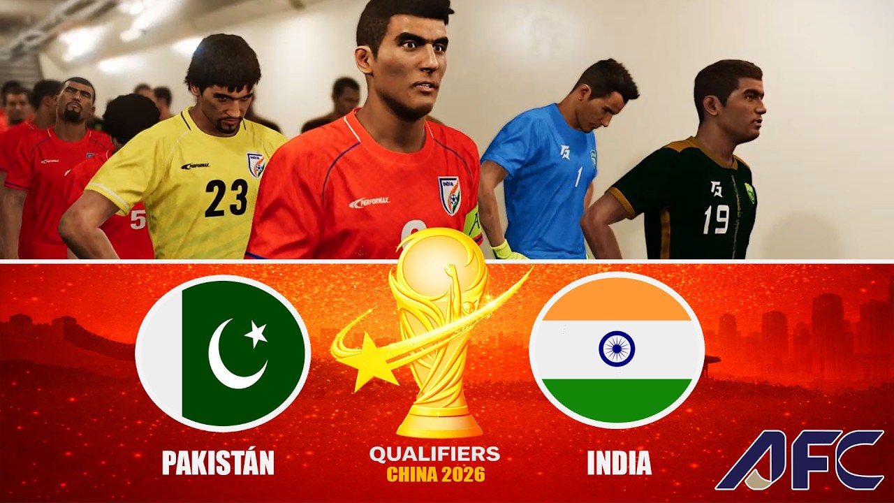 Пакистан против Индии | Отборочные матчи АФК | Чемпионат мира по футболу 2026 в Китае | 2-й тур |...