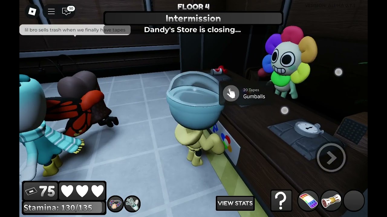 playing dandys world but i reached Floor 24!