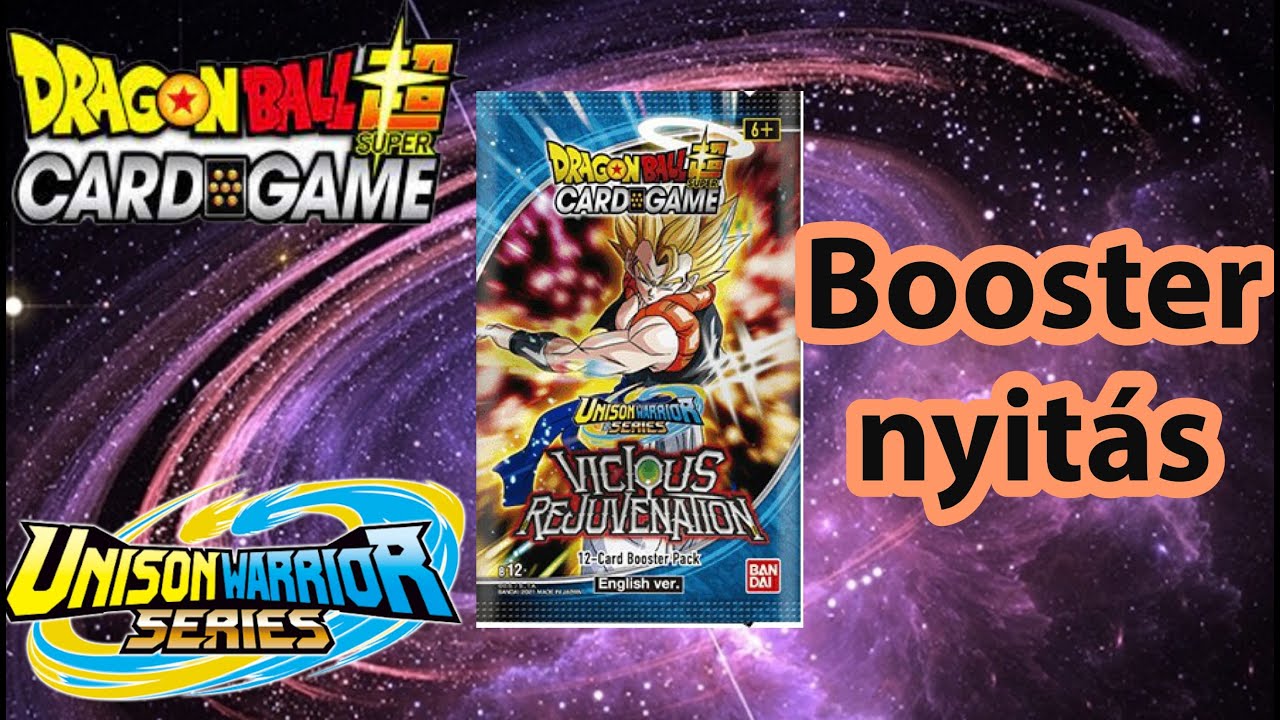 Dragon Ball Super card game - Vicious Rejuvenation booster nyitás