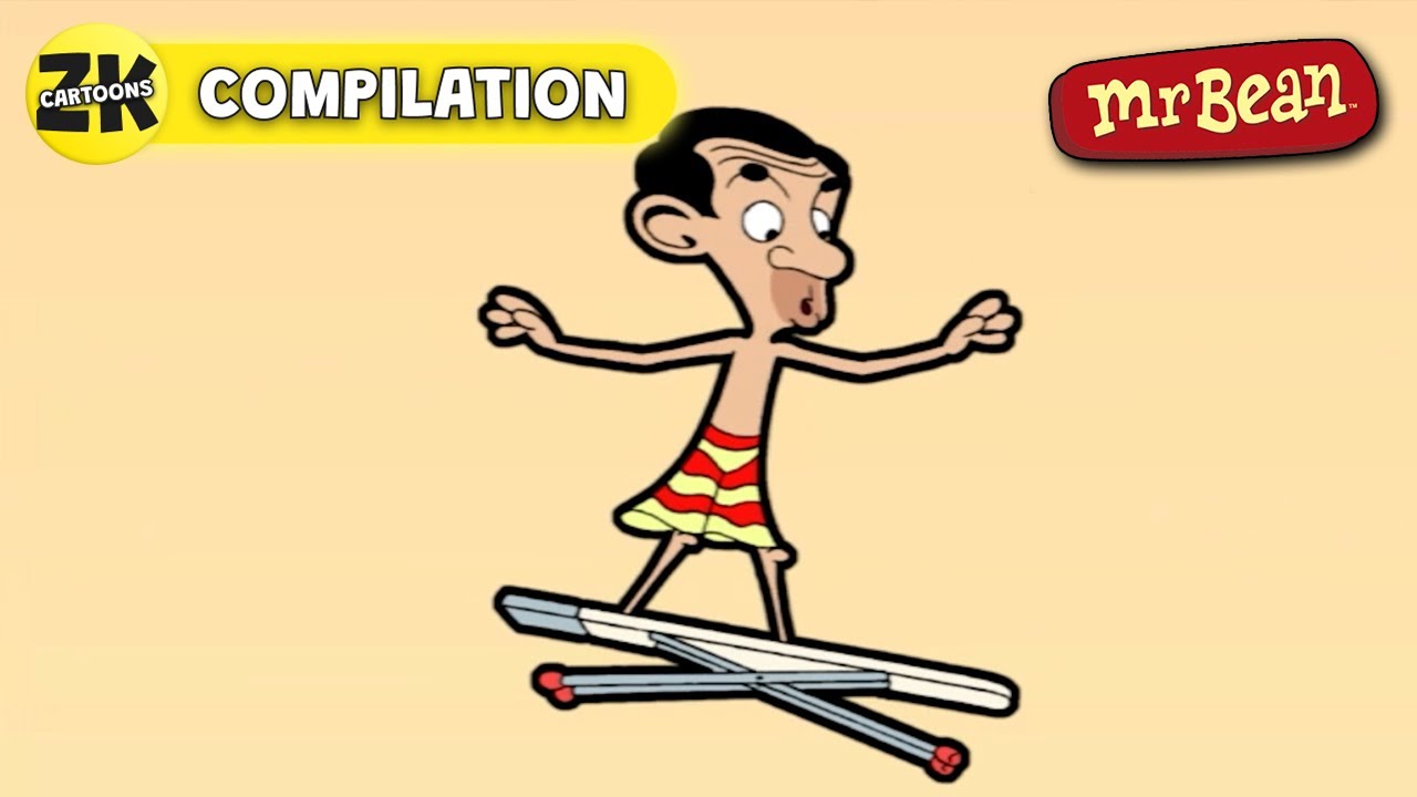 Bean's Terrible Skateboard Derby! - Mr Bean Animated - Funny Clips - Cartoons for Kids