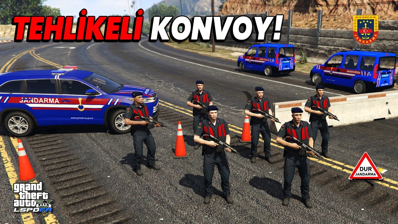 GTA 5 JANDARMA MODU-TEHLİKELİ KONVOY-LSPDFR#17
