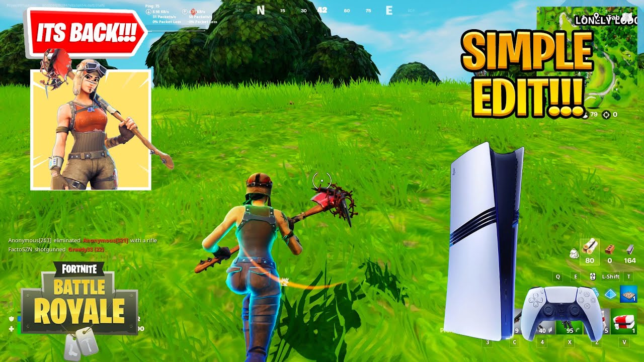 (PS5 Pro) Renegade Raider Skin | Simple Edit In Fortnite OG Gameplay | Keyboard & Mouse | 4K 120 FPS
