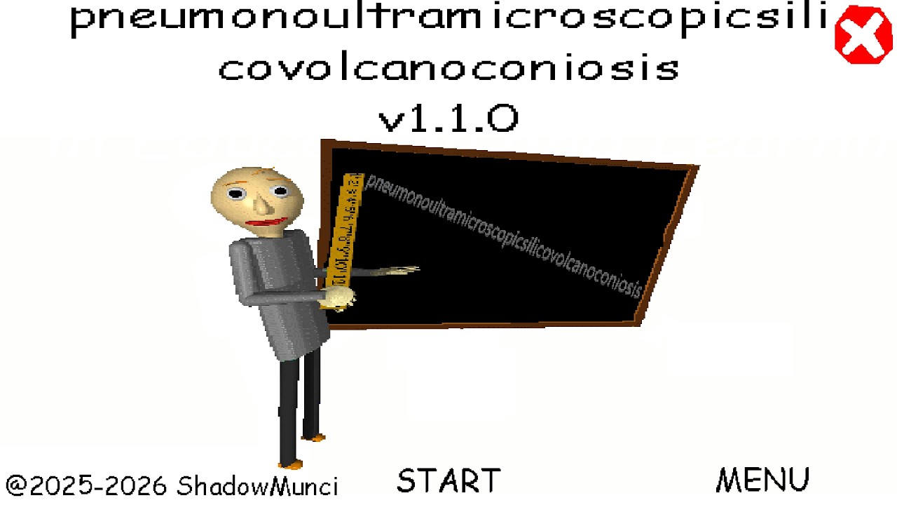 Pneumonoultramicroscopicsilicovolcanoconiosis baldi modu