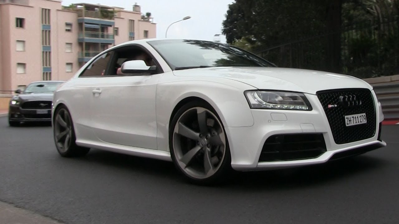 Audi RS5 w/ STRAIGHT PIPES in Monaco | LOUD REVS + ACCELERATIONS!