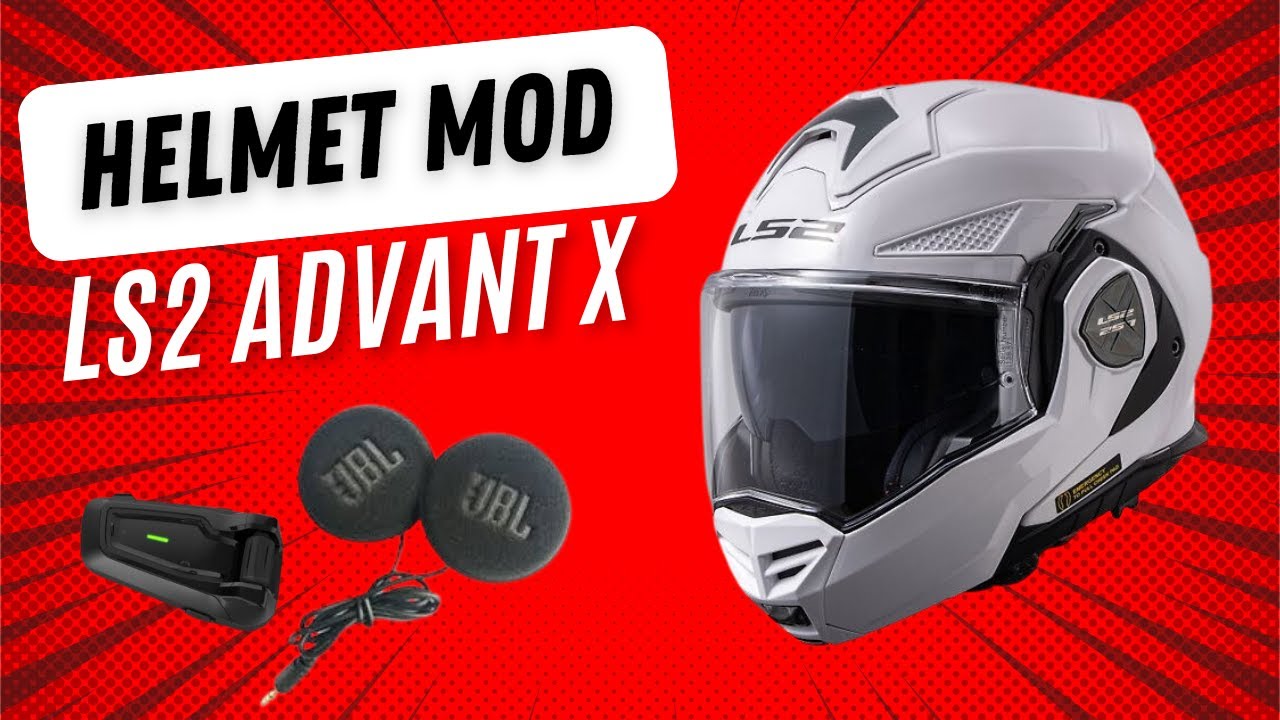 LS2 Advant X | Cardo JBL 45mm Speakers | Helmet Mod
