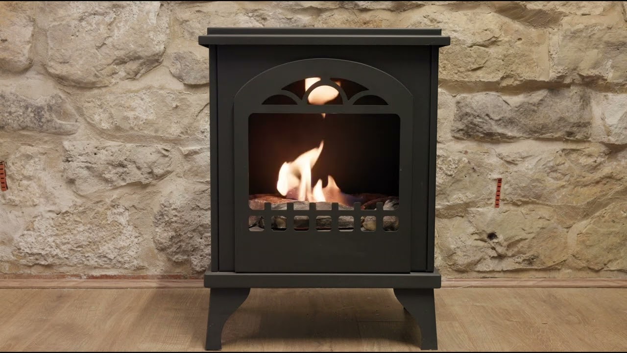 Fireplace Against Stone Wall 🔥 Cozy Crackling Fire for Sleep, Relaxation, Meditation & Study