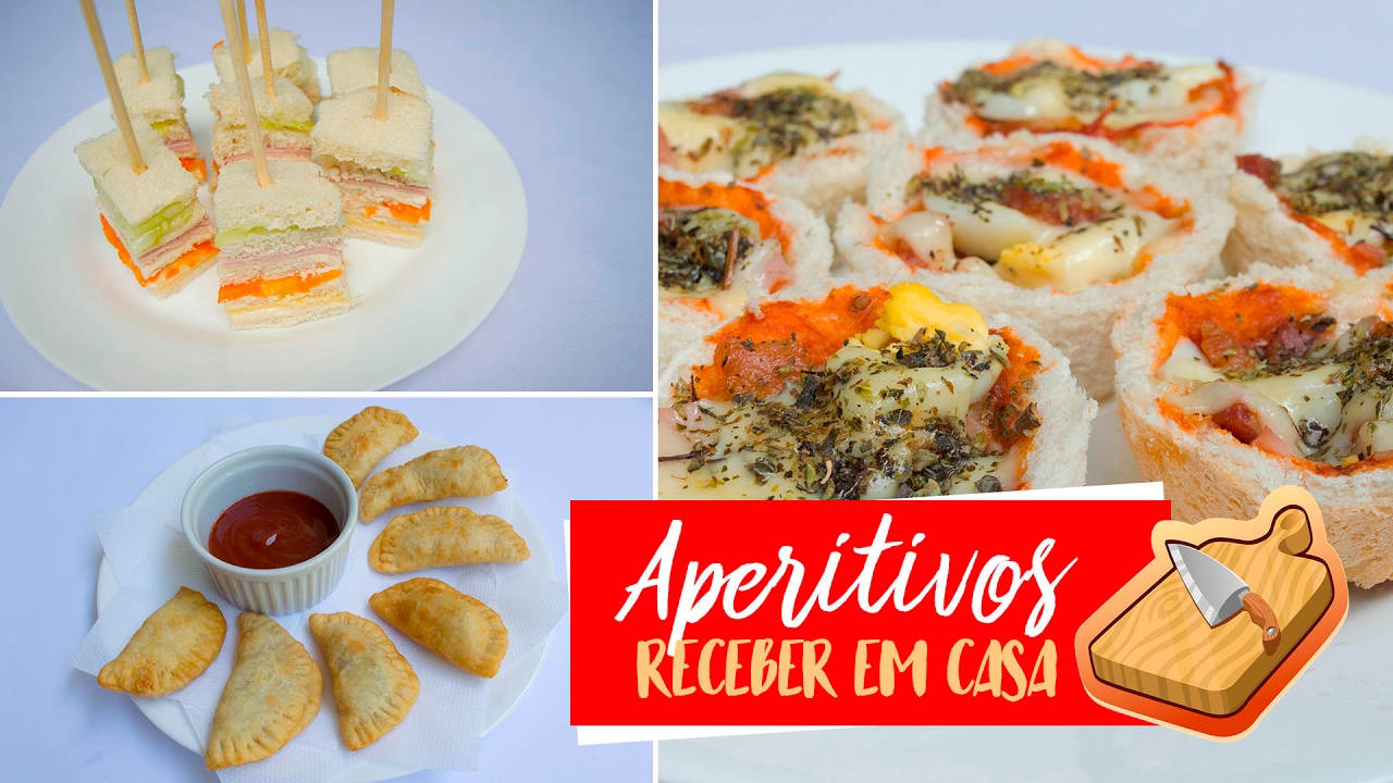 RECEBER EM CASA | 3 aperitivos fáceis e rápidos de fazer