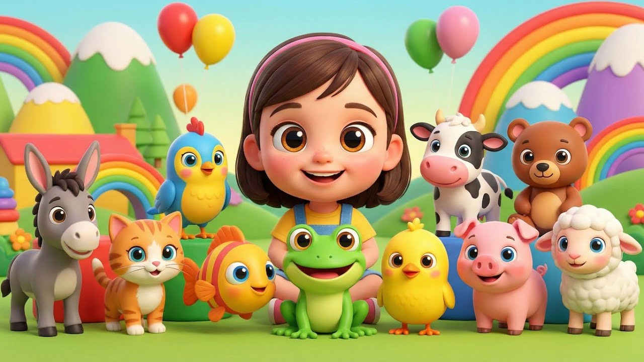 Muñequito: Aprende a Contar del 1 al 10 con Animales 🐶🐱 | Canción Infantil 