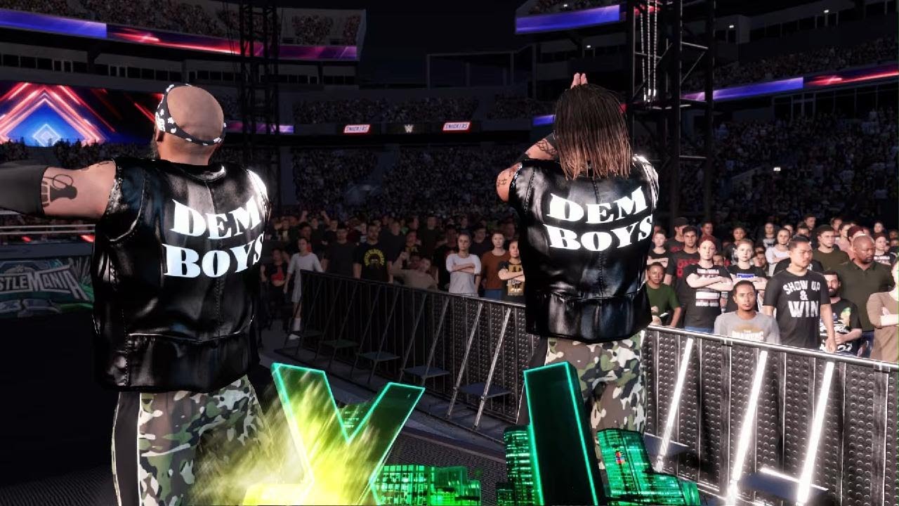 WWE 2K25 4 way tornado tag match