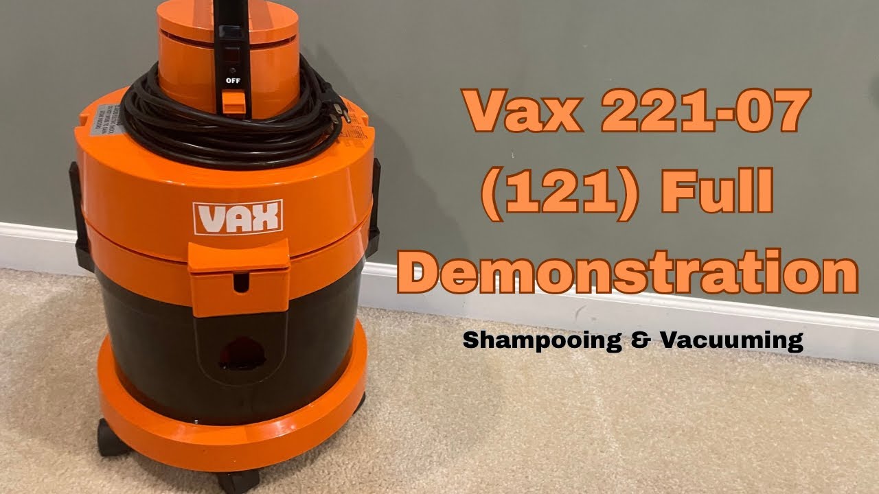 Vax 221-07 (121) Full Demonstration & Overview - Shampooing and Vacuuming 