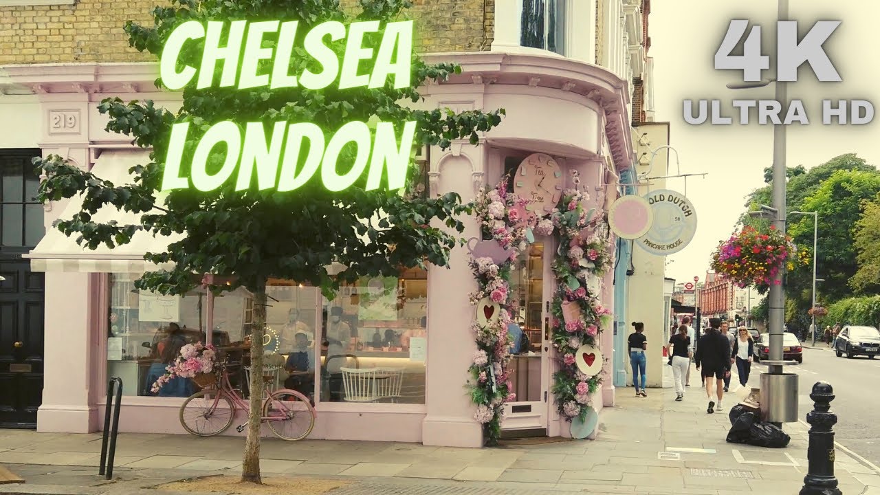 Sunday Walk on Chelsea, London | King's Rd, Sloane Square | 4K Walking Tour