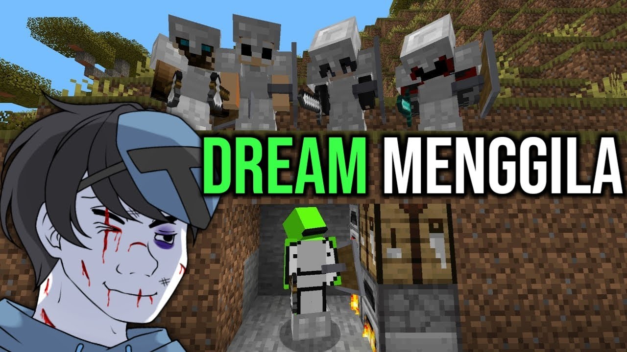 MANHUNT TERBAIK DREAM?! Dream Vs 4 Hunters Reaction
