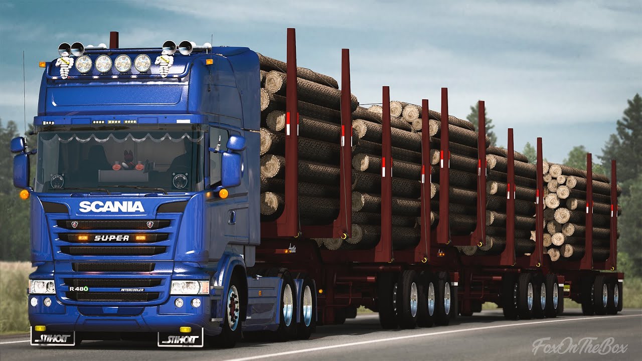 ETS2 1.39 Artic Logs Triple Trailer *Ownable* | Euro Truck Simulator 2 Mod